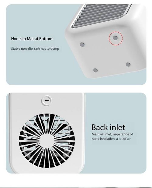 Mini Portable Air Conditioners USB Water Cooling Small Household Table Air Cooler With Spray Humidify Modern Desktop Desk Fan