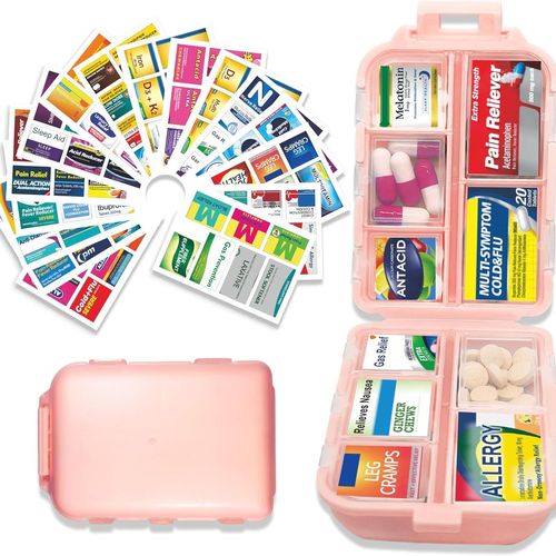 Lightproof and moisture-proof medicine storage box with stickers