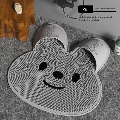 Bathroom foot washing and scrubbing non-slip mat