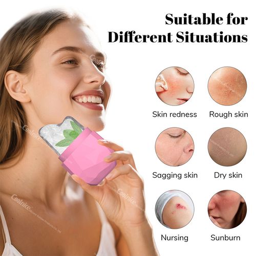 Ice Cube Face Roller Eyes and Neck Brighten Skin & Enhance Your Natural Glow Reusable Facial Treatment