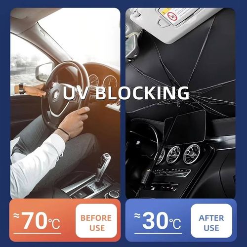 Car windshield sunshade umbrella