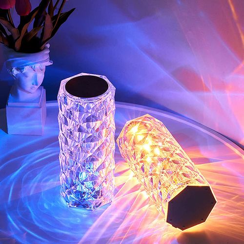 Rose-decorated Table Lamp Creative Gift Ambient Light