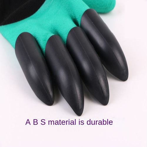 Popular Hand Claw Plastic Garden Gloves With Fingertips Claws Quick Durable Safety Work Gloves