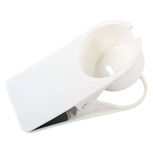Two multifunctional table-edge cup holders