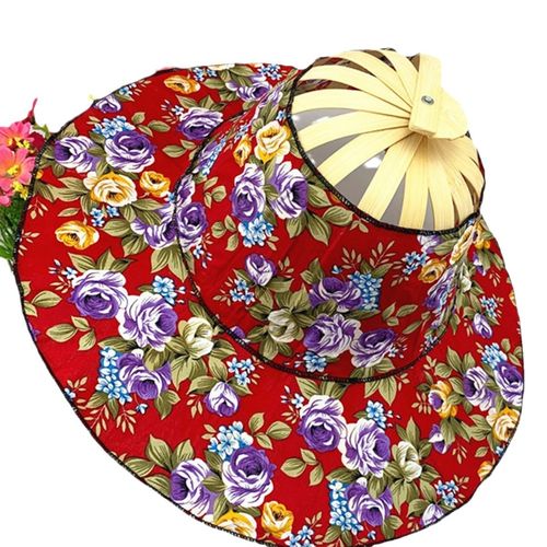 bamboo-cotton foldable fan hat