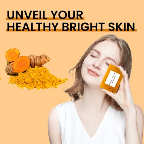 OrganicTurmeric Bar Soap Original Ginger Kojic Acid Glow Soap for Gentle Cleansing Skin Body