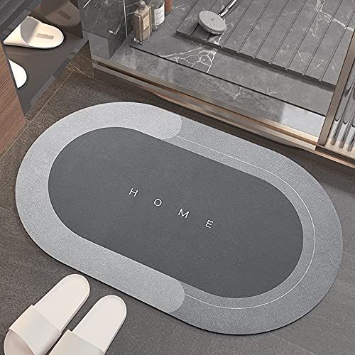 Super Absorbent Diatom Mud Pad Floor Mat Kitchen Toilet Bath Pad Non-Slip Bathroom Mat Carpet Kitchen