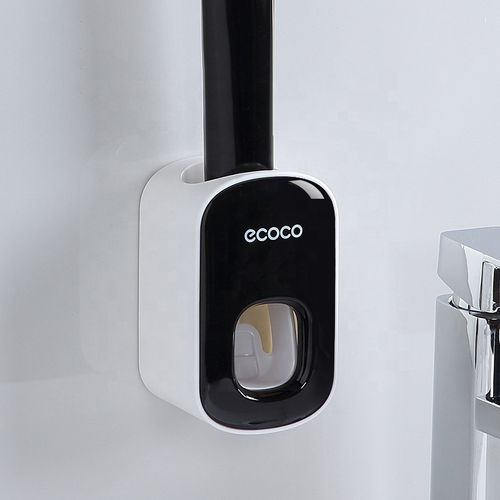 Wall Mount Automatic Toothpaste Squeezer Dispenser Holder Set for Kids Adults Toothbrush Holder