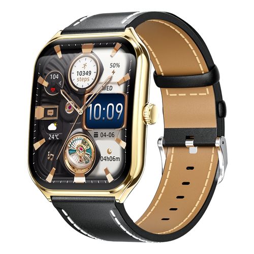 Fashion Ultra-Slim  Smartwatch 1.96inch Curved BT Call Long Battery Life Fitness Watches Men or Wemen AMOLED Smart Watch for Sport