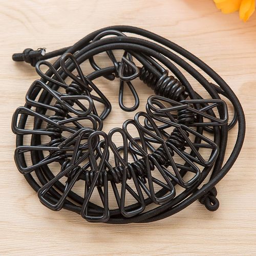 Wall Mounted Clips Wall Folding Tightener Outdoor Clothespine Retractable Clothesline