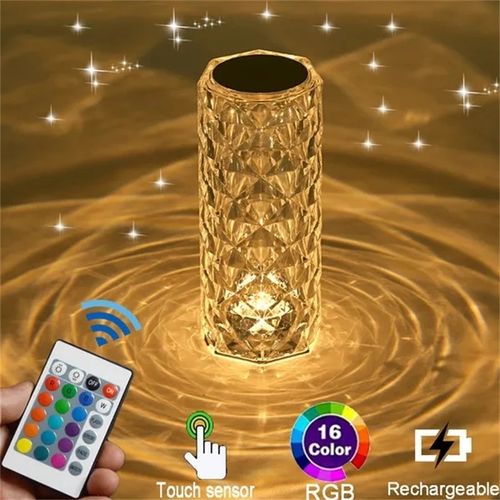Rose-decorated Table Lamp Creative Gift Ambient Light