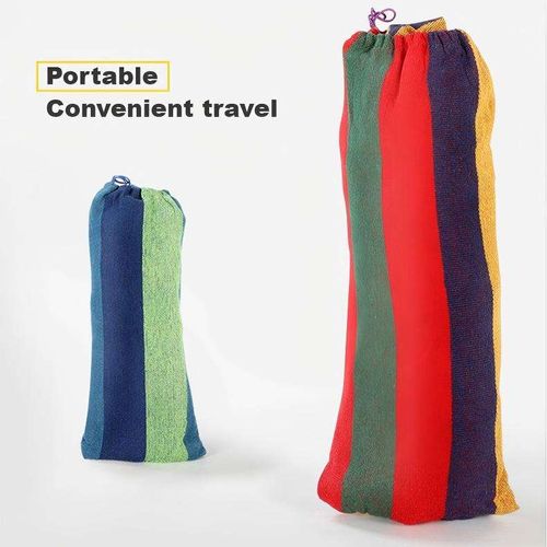 190×80 cm Durable Canvas Lightweight Portable Hammock, Ideal for Outdoor Camping and Hiking, with a 300 kg Weight Capacity, Suitable for All Seasons