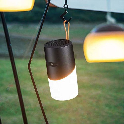 New Design LED TF Bluetooth 5.3 Outdoor Waterproof Camping RGB Colorful Light Portable Speaker