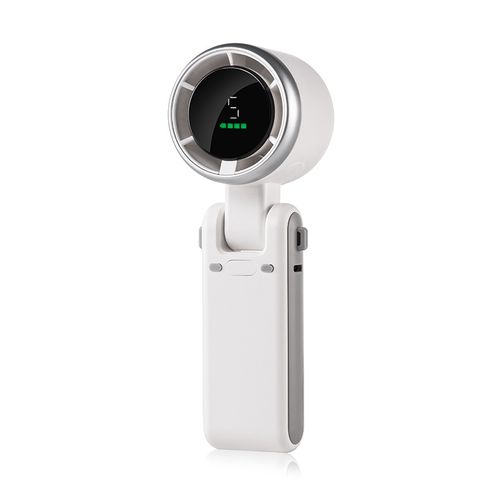 Most Popular Folding High Speed  Handheld Turbo Fan Wearable Personal Desk Fan Small Mini Fan With Smart Digital Display