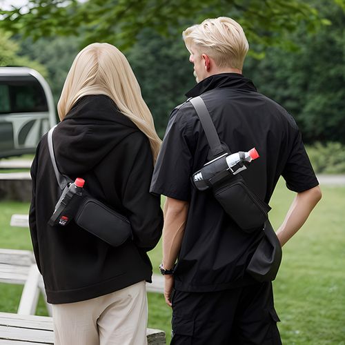 Fanny Pack - Men Women Hip Bum Bag With Water Bottle Holder - Adjustable Strap Suitable for Outdoors Workout Traveling