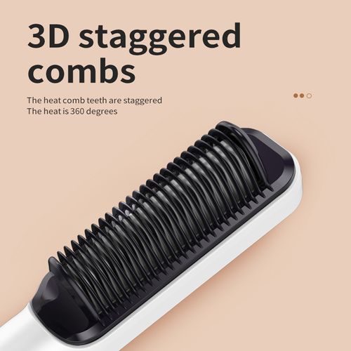 High Tech Electric Hair Straightener and Hair Curler Double Use Led Display Straight Hair Comb Portable Curling Iron