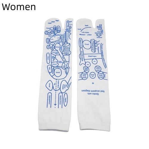 Acupressure Foot Reflexology Cotton Socks With Massage Tool Sticks Sets