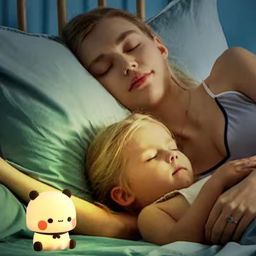 Cute Panda Night Light Cute Cartoon Night Light Squishy Animal Touch Night Lamp Animal Bedroom Decorative Living Room Dolls Gift