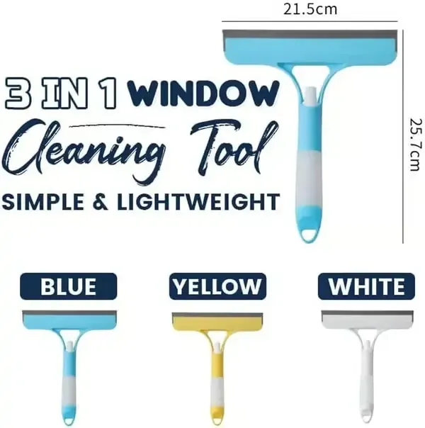 3-in-1 window cleaning scraper