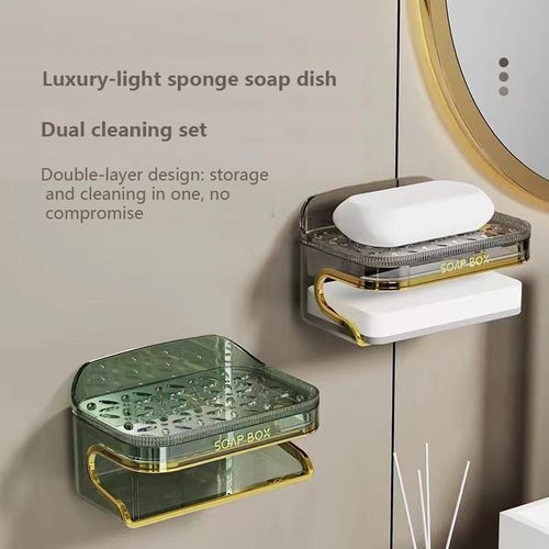 Luxury-light sponge soap dish