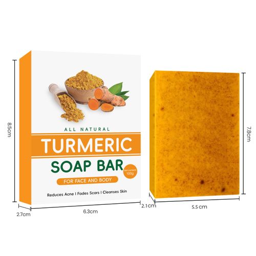 OrganicTurmeric Bar Soap Original Ginger Kojic Acid Glow Soap for Gentle Cleansing Skin Body