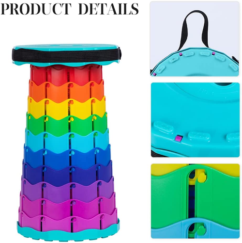 foldable camping stool adjustable, telescopic foldable stool