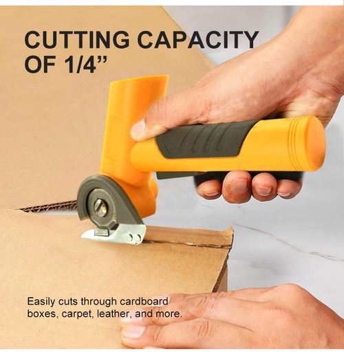Cross-Border Supply Portable Electric Scissors Large Leather Scissors Lithium-Ion Paper Cutting Scissors for Home Office Use