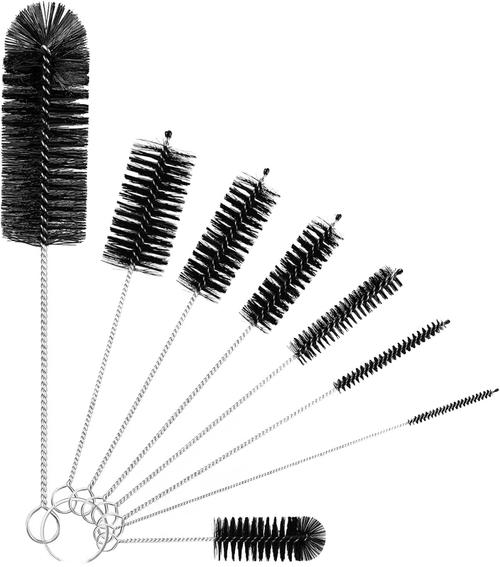 10pcs Nylon Pipe Cleaner Test Tube Glassware Bottle Test Tube Cleaning Brush Practical Cleaning Brush Straw Cleaning Brush Set