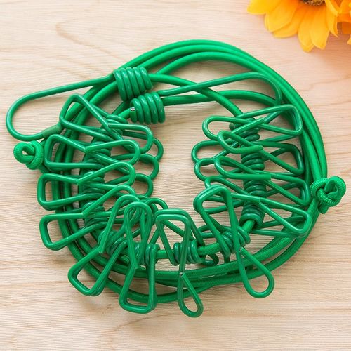 Wall Mounted Clips Wall Folding Tightener Outdoor Clothespine Retractable Clothesline