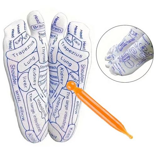 Acupressure Foot Reflexology Cotton Socks With Massage Tool Sticks Sets