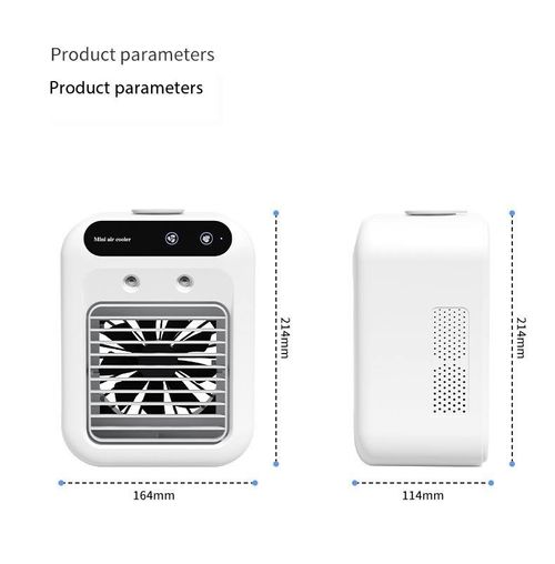 Mini Portable Air Conditioners USB Water Cooling Small Household Table Air Cooler With Spray Humidify Modern Desktop Desk Fan