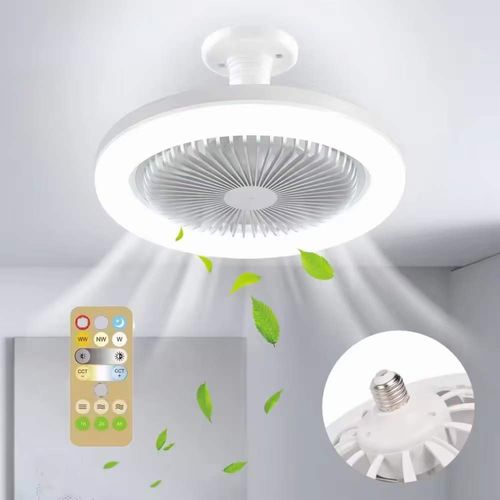 3-color dimmable ceiling fan light (E27 screw base)