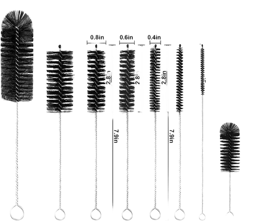 10pcs Nylon Pipe Cleaner Test Tube Glassware Bottle Test Tube Cleaning Brush Practical Cleaning Brush Straw Cleaning Brush Set