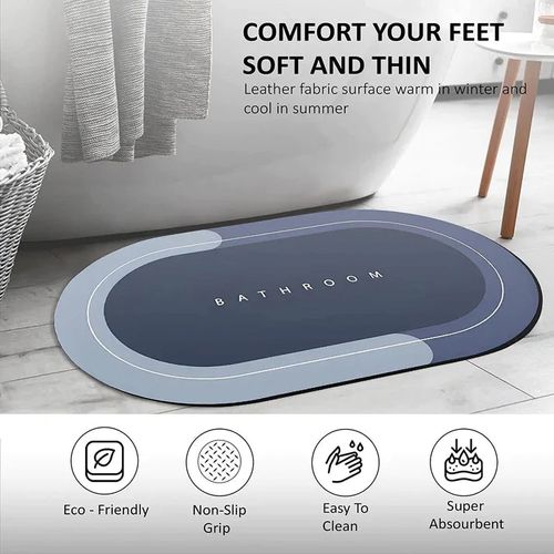Super Absorbent Diatom Mud Pad Floor Mat Kitchen Toilet Bath Pad Non-Slip Bathroom Mat Carpet Kitchen