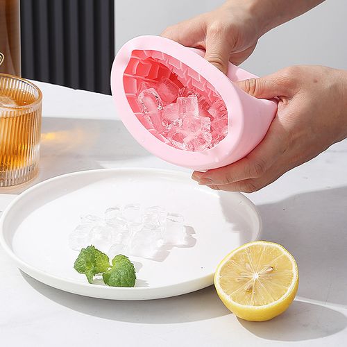 Food-grade Silicone Ice Lattice Mold Easy Release Ice Storage Box Mini Ice Cube Hockey Popsicle Mold