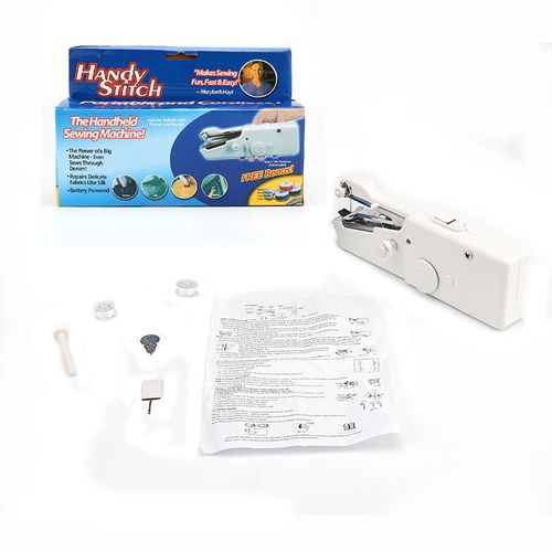 Portable Mini Hand Sewing Machine Quick Handy Stitch Sew Needlework Cordless Clothes Household Electric Sewing Machine