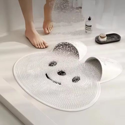 Bathroom foot washing and scrubbing non-slip mat