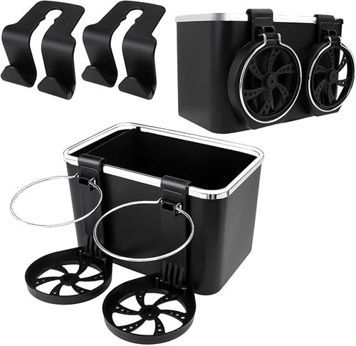 Car Tissue Holder Organizer – Multifunctional Tissue Box with Cup Holder for Car Armrest & Console