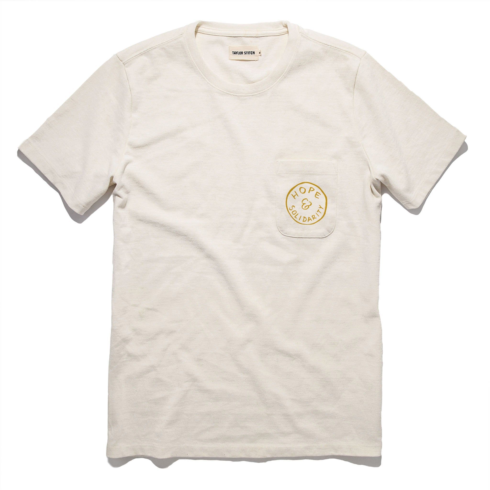 Naeec Hope &amp; Solidarity &lt;br&gt; Heavy Bag Tee in Natural