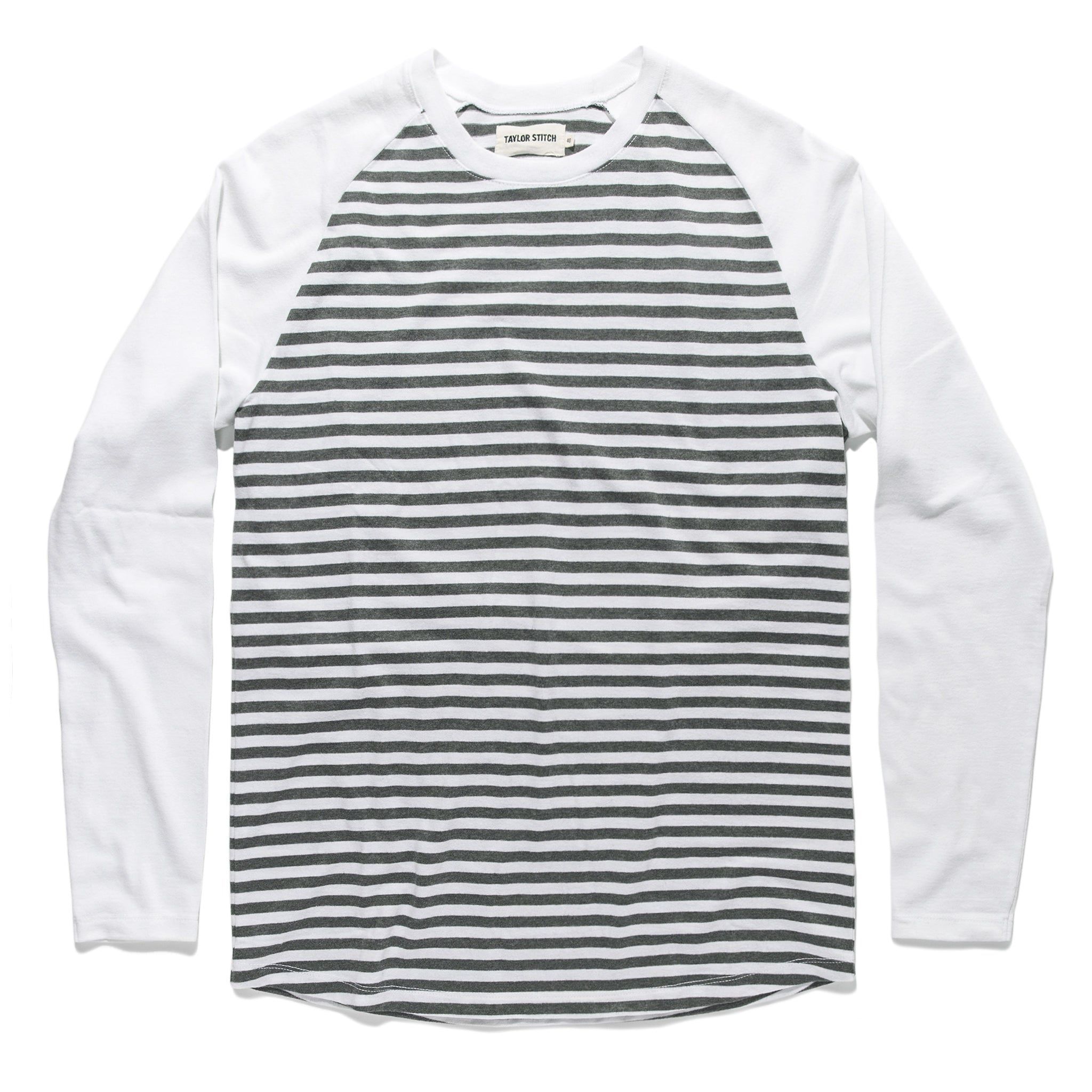 Naeec Triblend Long Sleeve in Charcoal Stripe