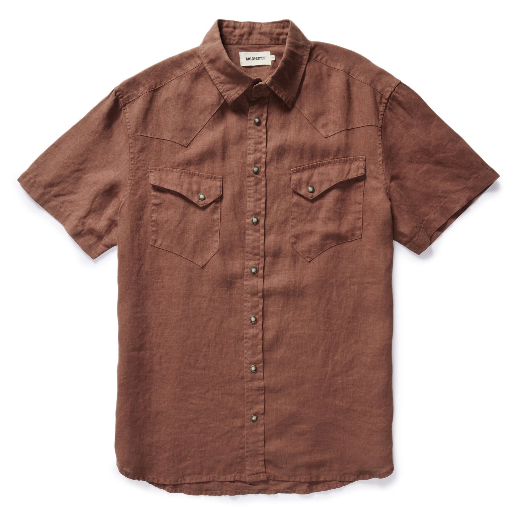 Naeec Short Sleeve Western in Dried Guajillo