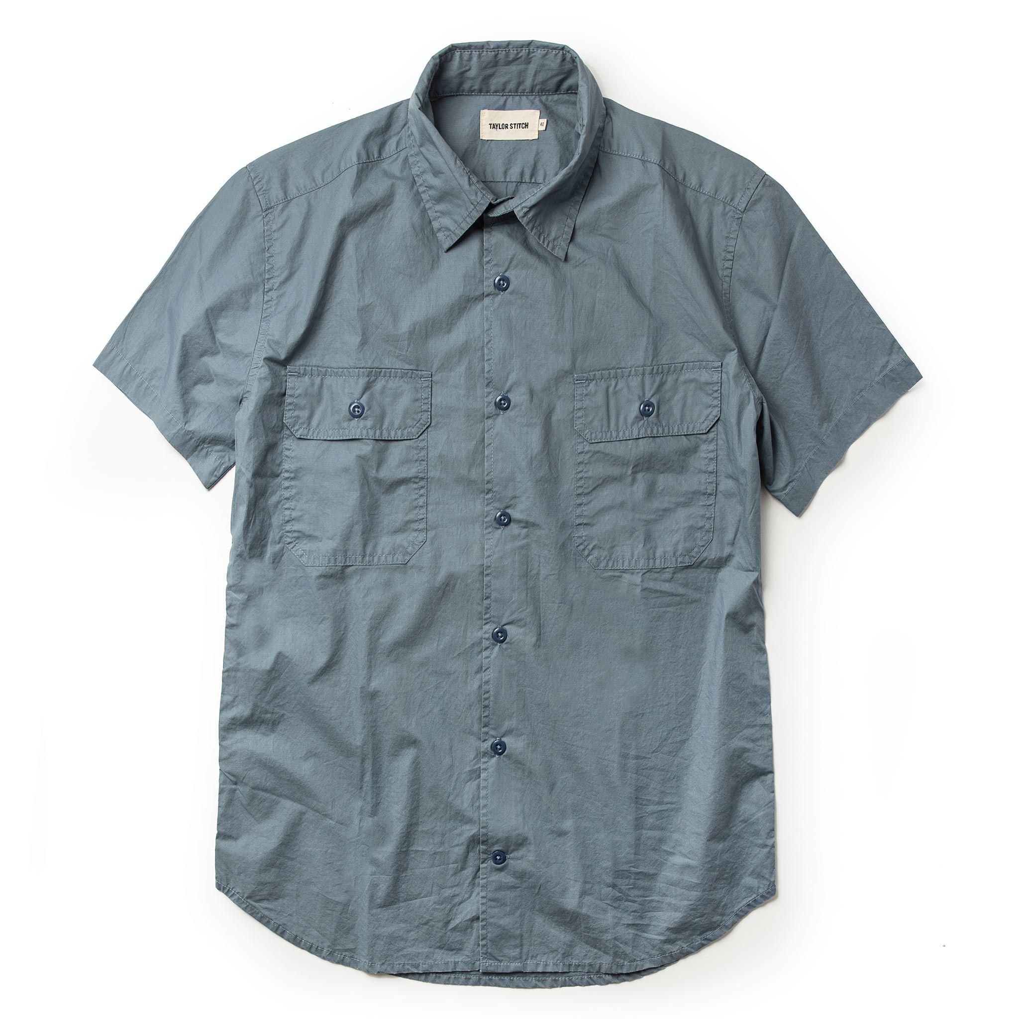 Naeec Short Sleeve Officer Shirt in Slate