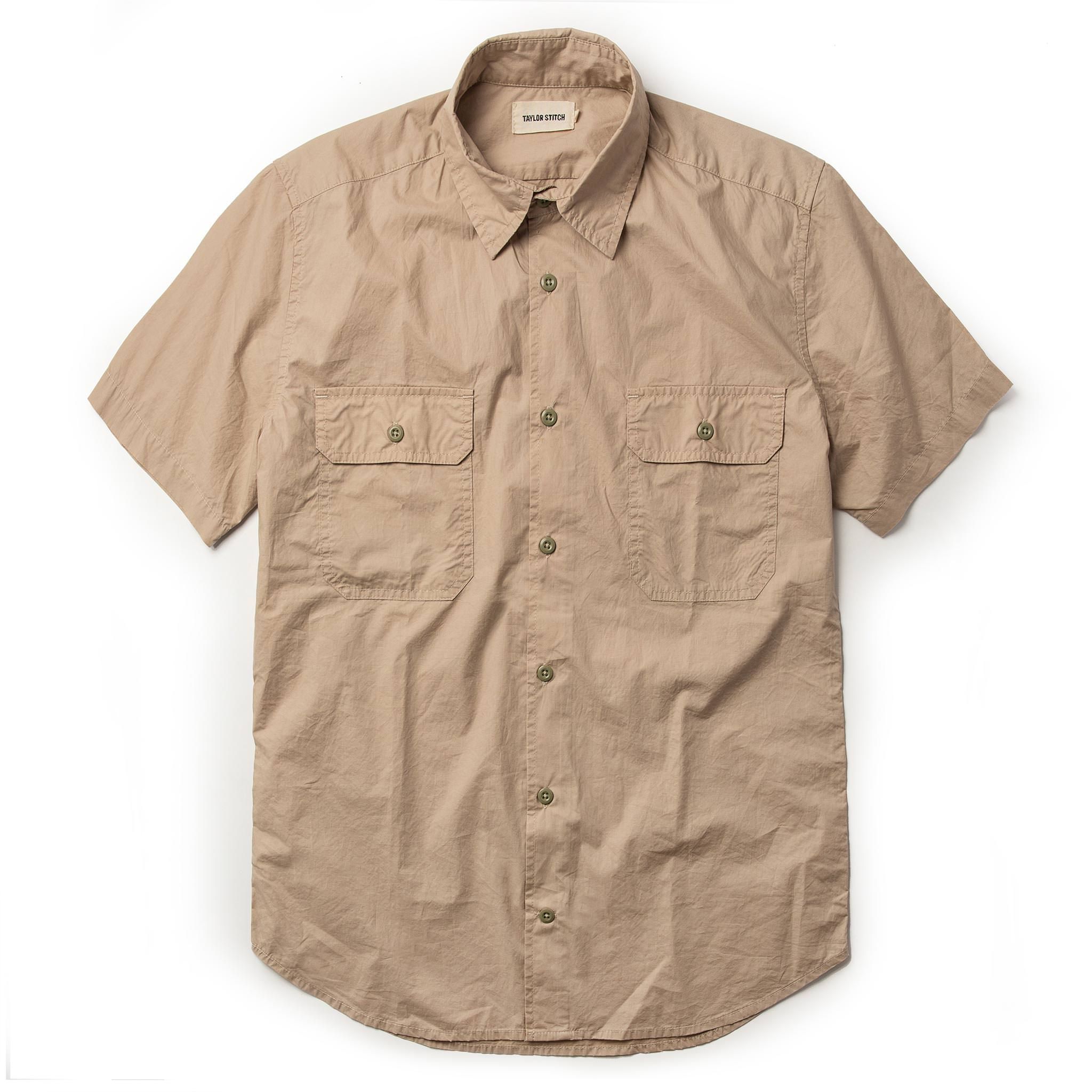 Naeec Short Sleeve Officer Shirt in Khaki