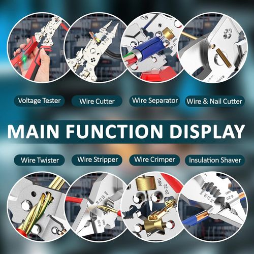 🛠️Alicate Descascador de Fios Multifuncional de Nível Profissional para Eletricistas