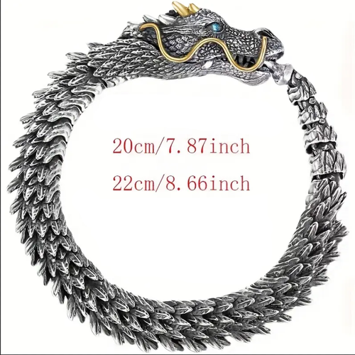 👑2025 Fashionable Original Handmade Vintage Dragon Head Bracelet👑