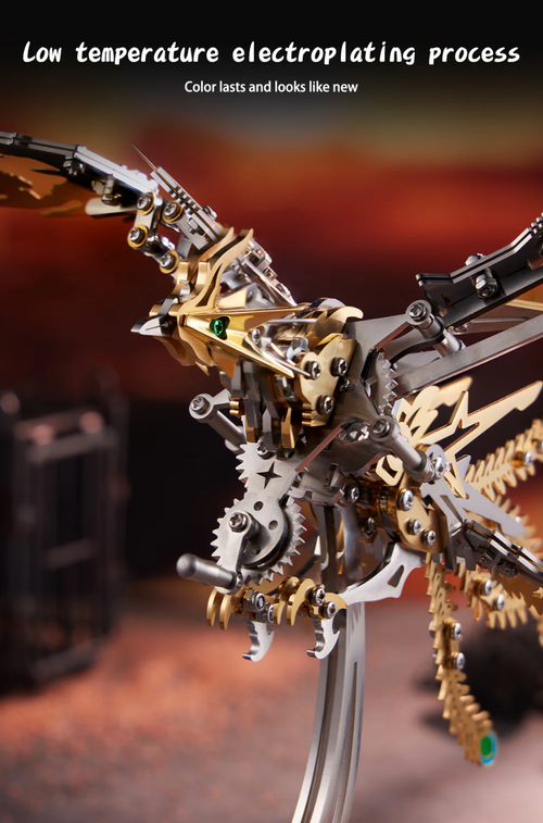 🐓🐓3D Mechanical metal phoenix assembly kit🐓🐓