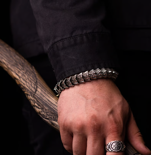 👑2025 Fashionable Original Handmade Vintage Dragon Head Bracelet👑