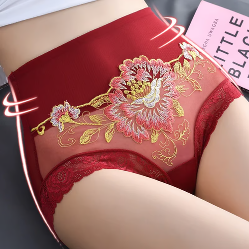 🌸High Waist Premium Lace Embroidered Panties🌸Buy 1 get 2 other color free