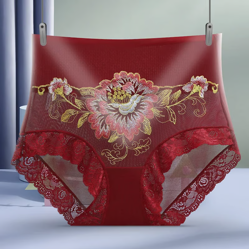 🌸High Waist Premium Lace Embroidered Panties🌸Buy 1 get 2 other color free