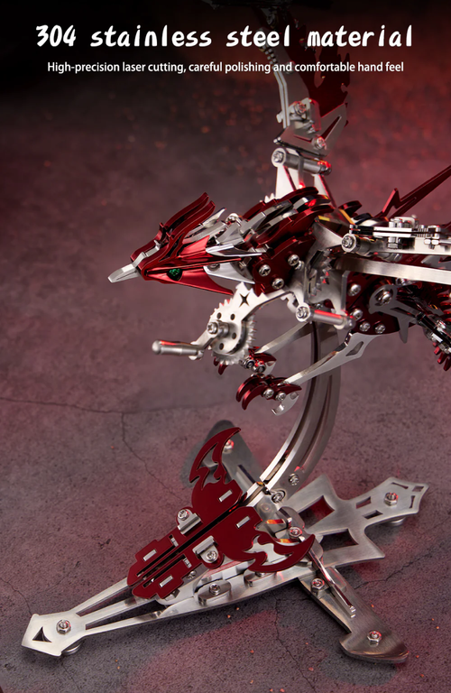 🐓🐓3D Mechanical metal phoenix assembly kit🐓🐓